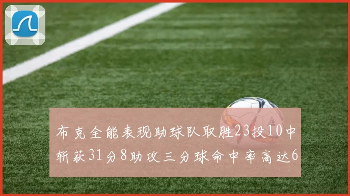 布克全能表现助球队取胜23投10中斩获31分8助攻三分球命中率高达66